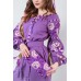 Embroidered boho dress "Charm" Lilac